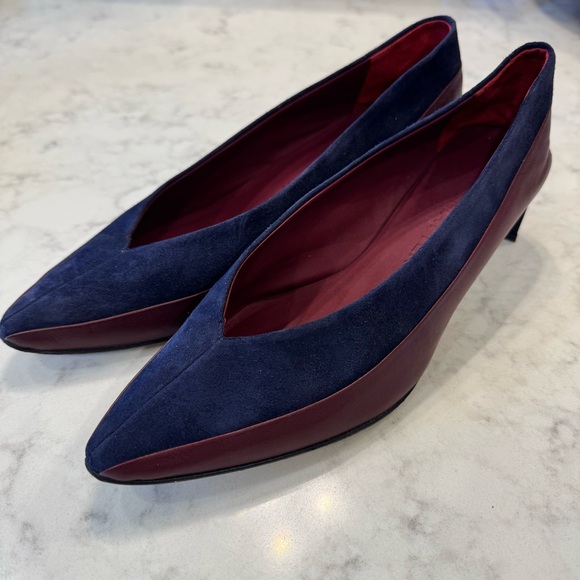 GRAY MATTERS Colorblock Clara Pump Heels Size 37.5 - Picture 1 of 13